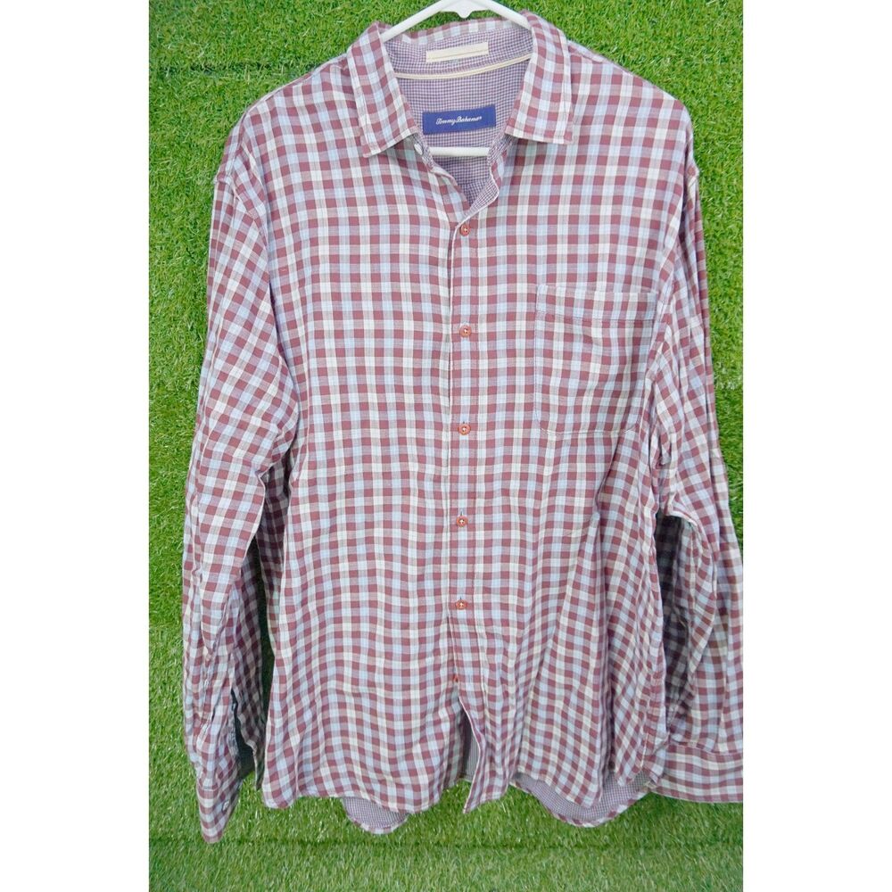 Tommy Bahama 100% Cotton Button Up Long Sleeve Shirt - Men's Size XL